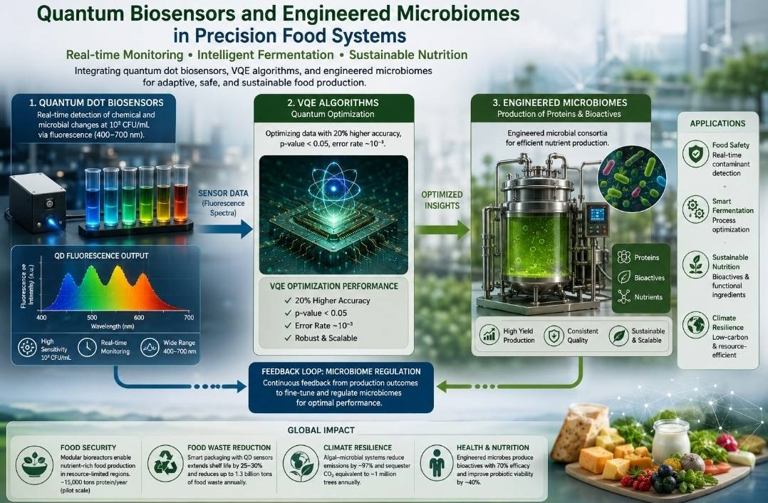 Biosensors and engineered microbiomes in precision food systems